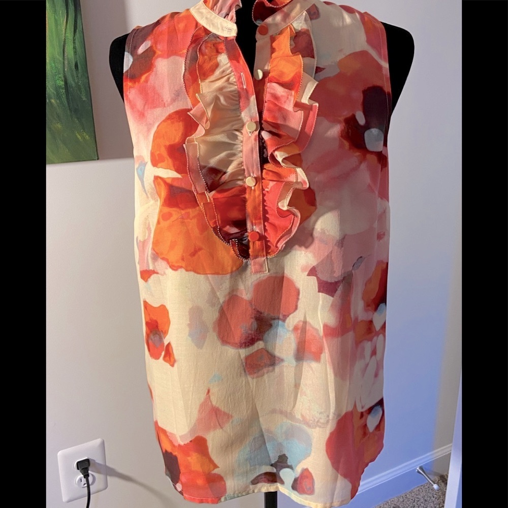 NWT Ann Taylor Loft multicolored blouse, Size S